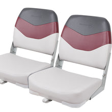 Load image into Gallery viewer, Seamander A Pair of New Low Back Folding Boat Seats (2 seats)
