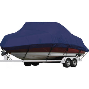 Seamander Elite Boat Cover,Universal Fit For Jon boat,Runabout Boat , V-Hull&Tri-Hull Fishing Ski Pro-Style Bass Boats,etc