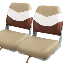 Load image into Gallery viewer, Seamander A Pair of New Low Back Folding Boat Seats (2 seats)
