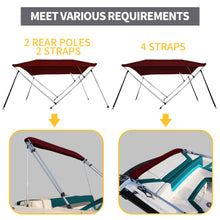 Load image into Gallery viewer, Seamander 3 Bow Bimini Tops,7 Sizes,9 Colors
