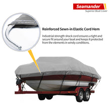 Load image into Gallery viewer, Seamander Elite Boat Cover,Universal Fit For Jon boat,Runabout Boat , V-Hull&amp;Tri-Hull Fishing Ski Pro-Style Bass Boats,etc
